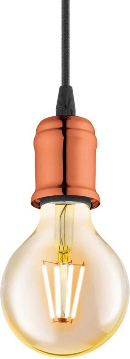 Eglo Pendelleuchte Yorth Kupfer Metall B/H/L: ca. 10x200x10 cm E27 1 Brennstellen