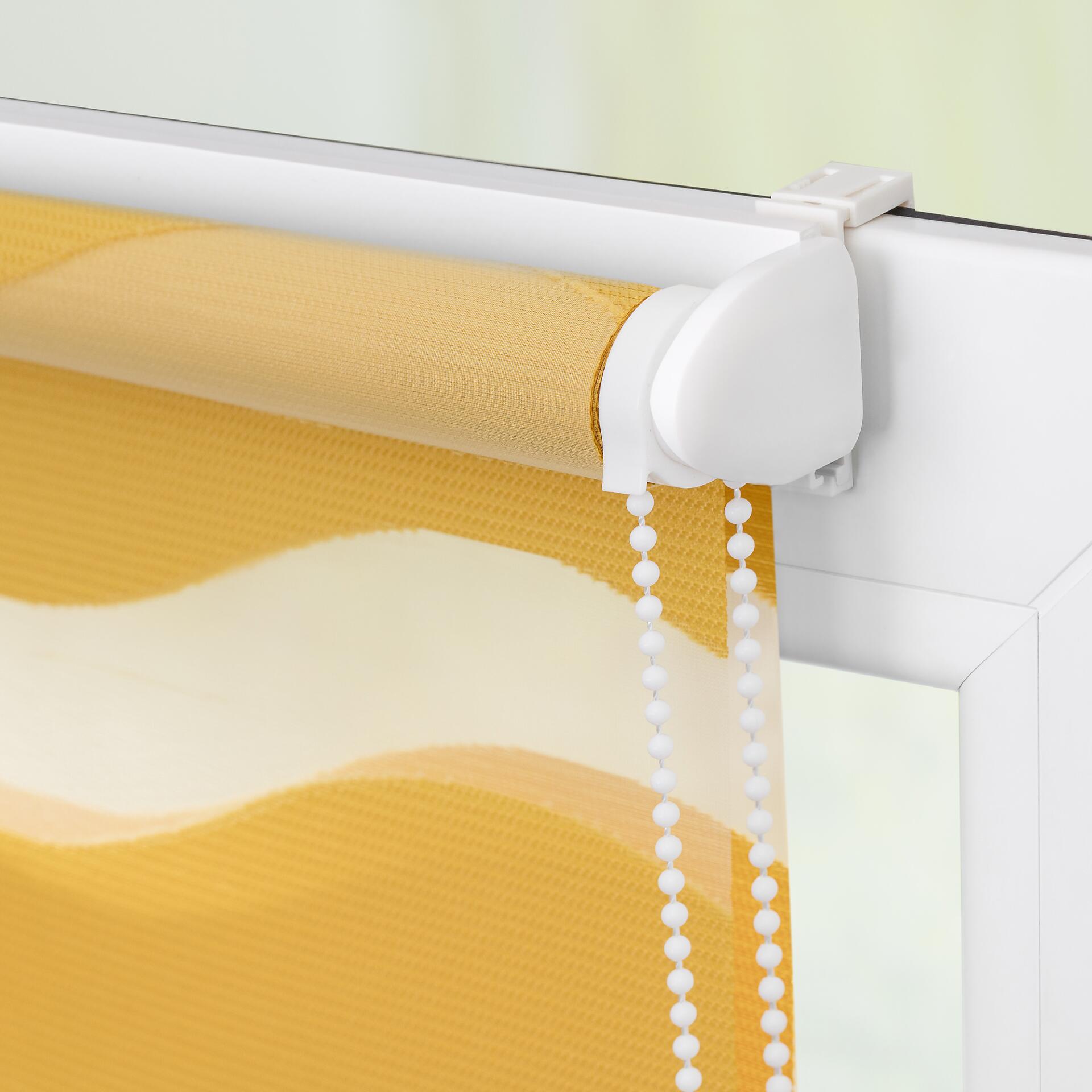 LICHTBLICK Doppelrollo Duo Welle senfgelb B/L: ca. 100x150 cm