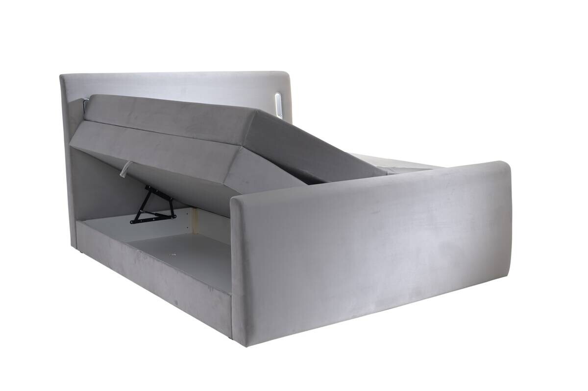 Boxspringbett Lighting grau Liegefläche B/L: ca. 160x200 cm Boxspringbett Lighting grau Liegefläche B/L: ca. 160x200 cm