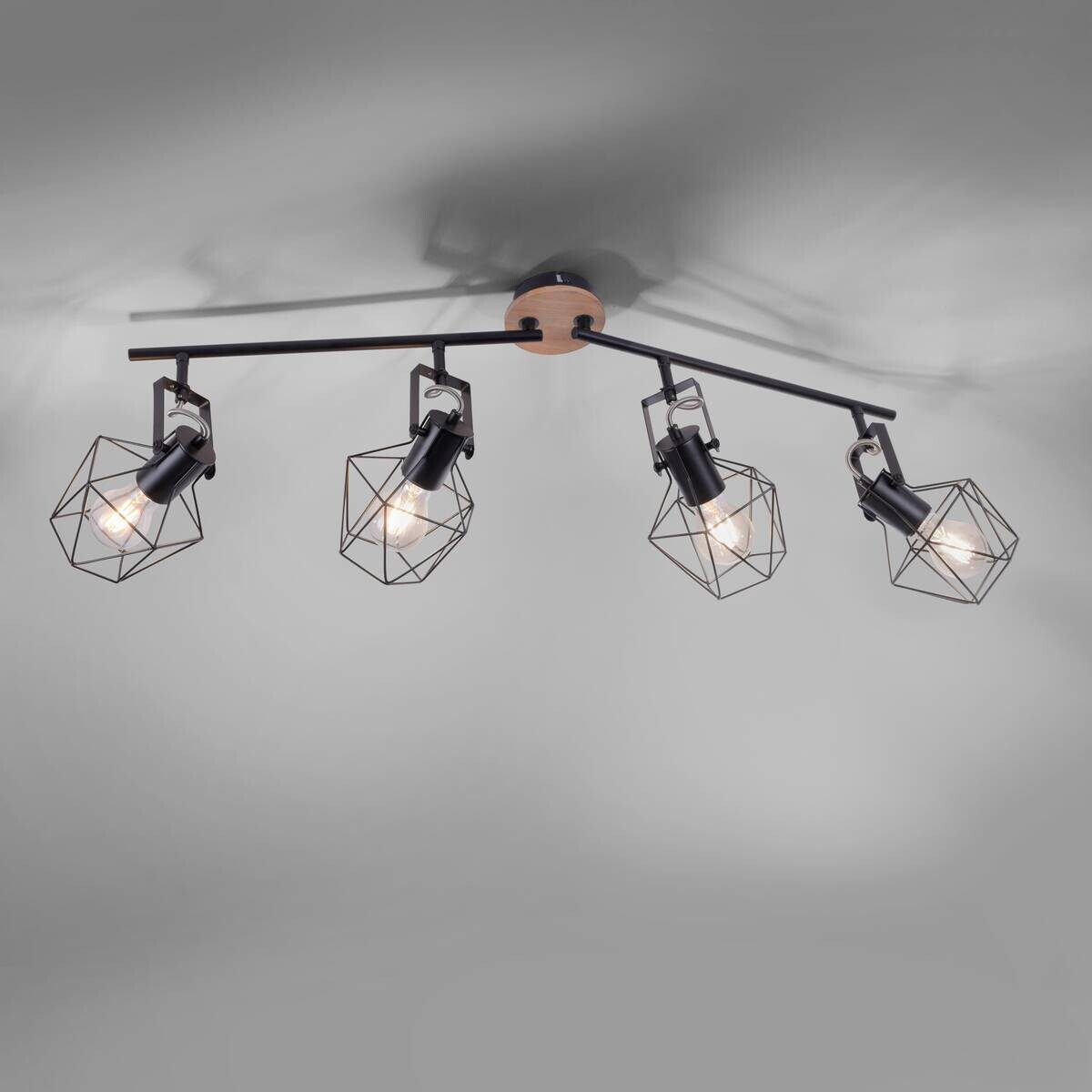 Just Light Spotbalken Jaro Metall B/H/L: ca. 68x31x110 cm E27 4 Brennstellen Just Light Spotbalken Jaro Metall B/H/L: ca. 68x31x110 cm E27 4 Brennstellen