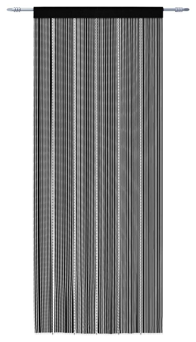 Fadenvorhang Perle schwarz B/L: ca. 90x245 cm