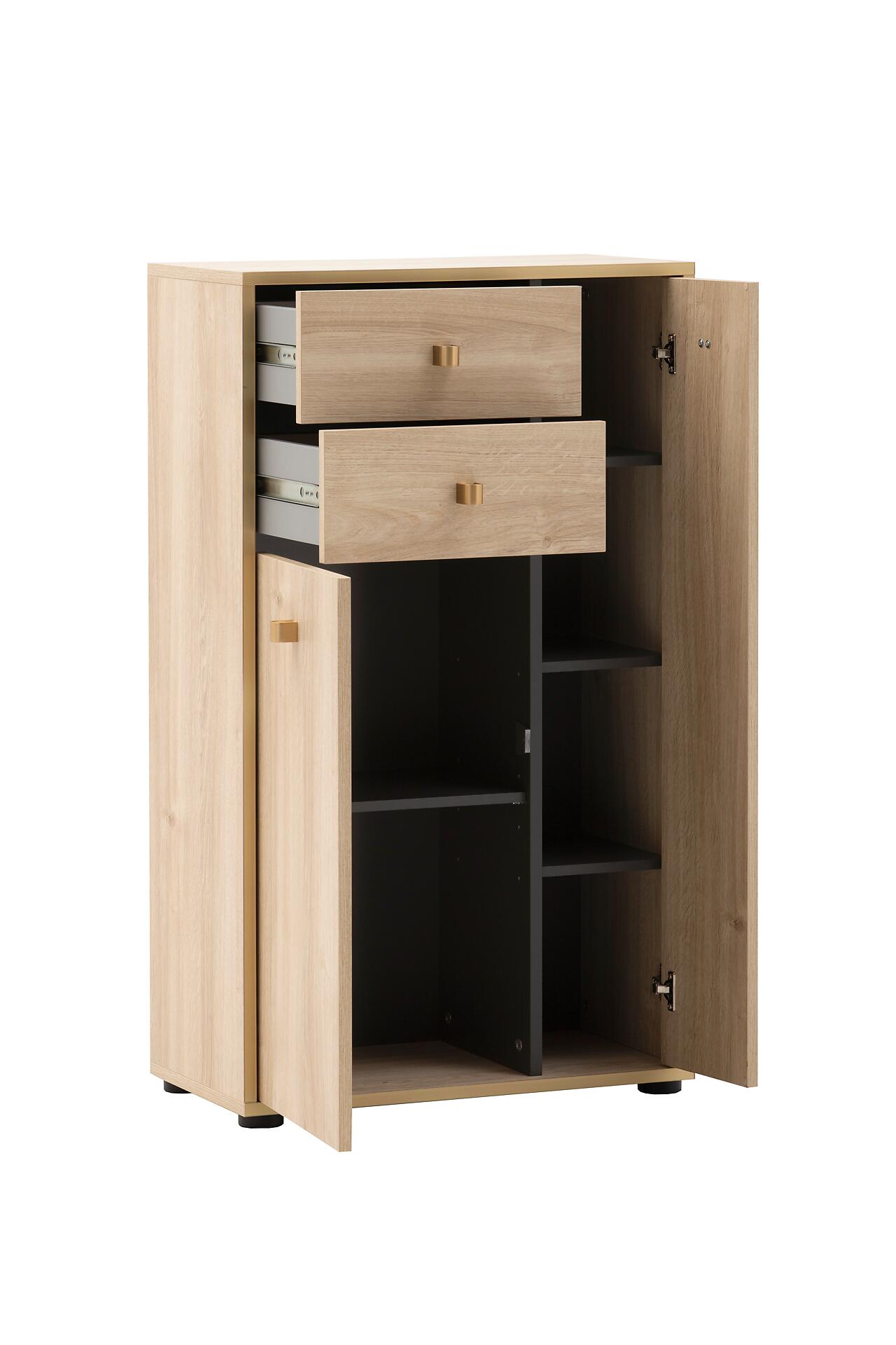 Highboard Flora Eiche B/H/T: ca. 60,2x104,4x33,05 cm Highboard Flora Eiche B/H/T: ca. 60,2x104,4x33,05 cm