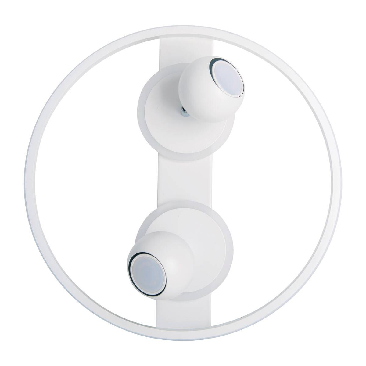 Näve Leuchten Deckenleuchte 1382823 weiß Metall Kunststoff B/H/T: ca. 40x15,5x40 cm GU10 2 Brennstellen