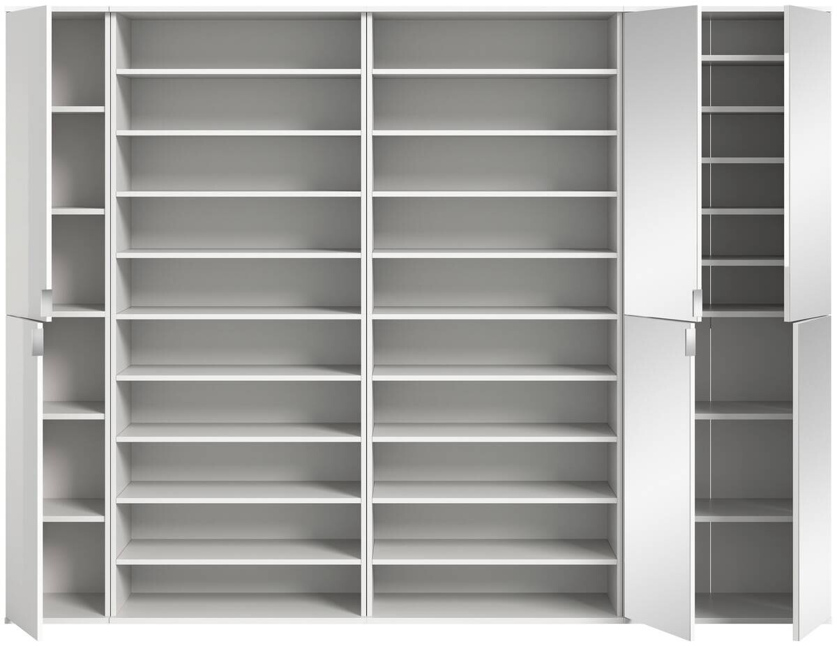 Garderobe PROJEKT X weiß weiß Hochglanz B/H/T: ca. 232x191x37 cm