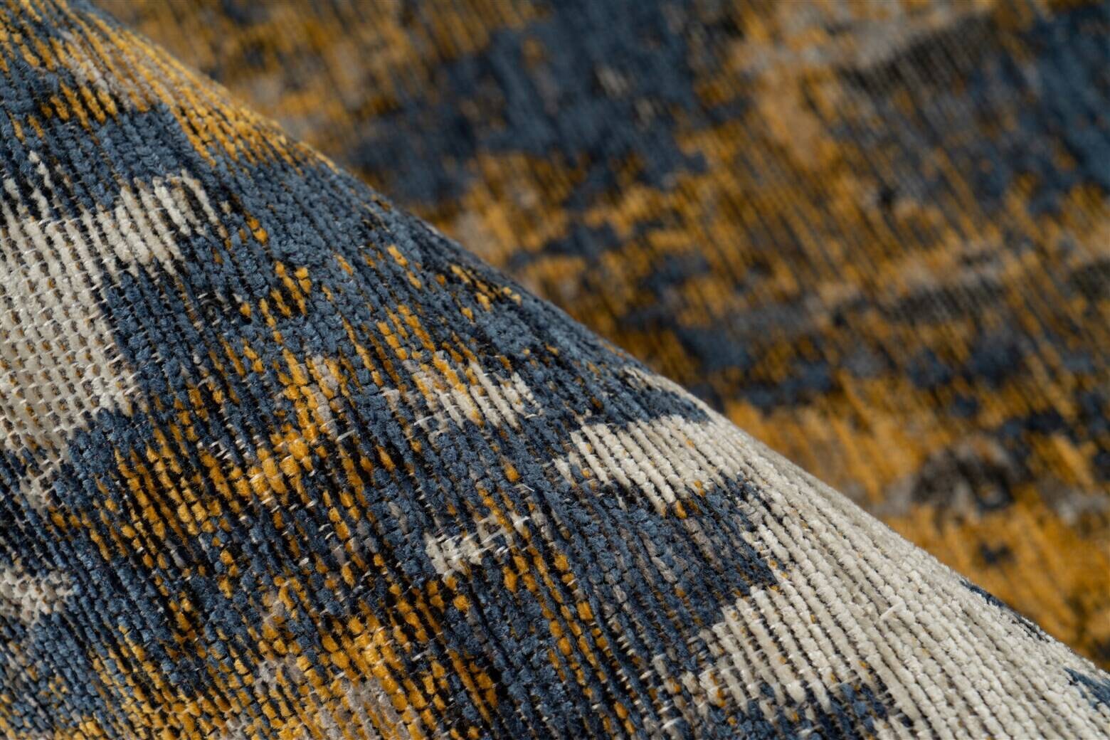 Padiro Kurzflorteppich Primavera 525 blau B/L: ca. 80x150 cm