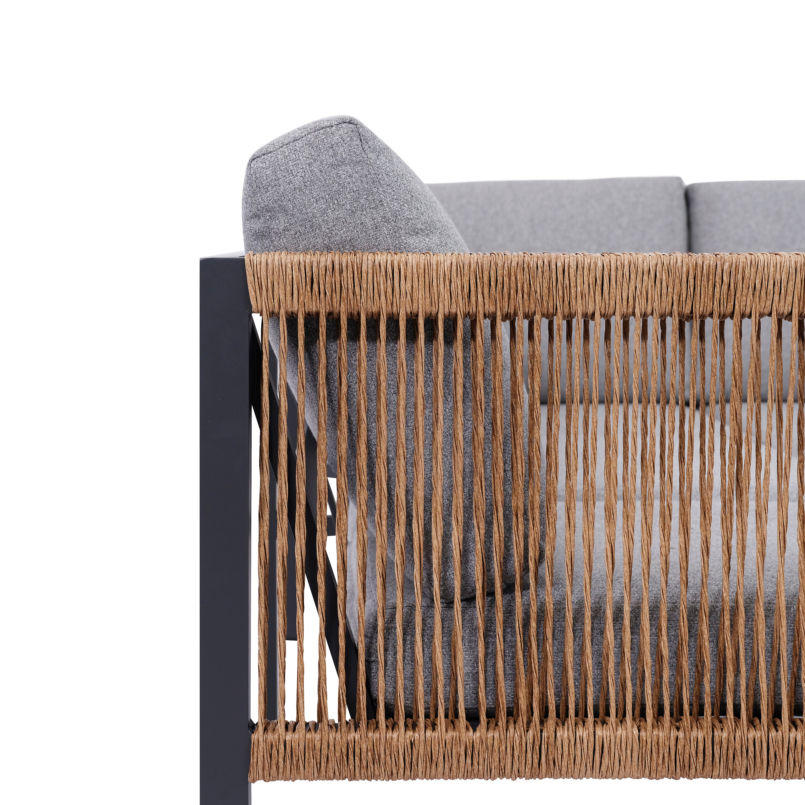 Loungeset grau Aluminium