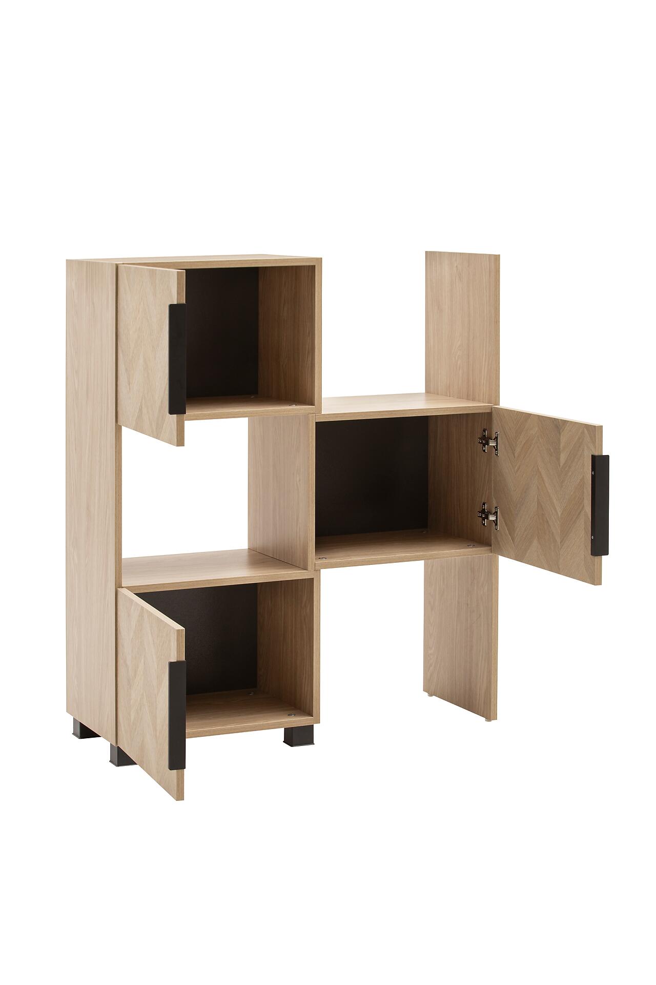 Regal Piazza Eiche Nachbildung B/H/T: ca. 78x101,6x34,7 cm