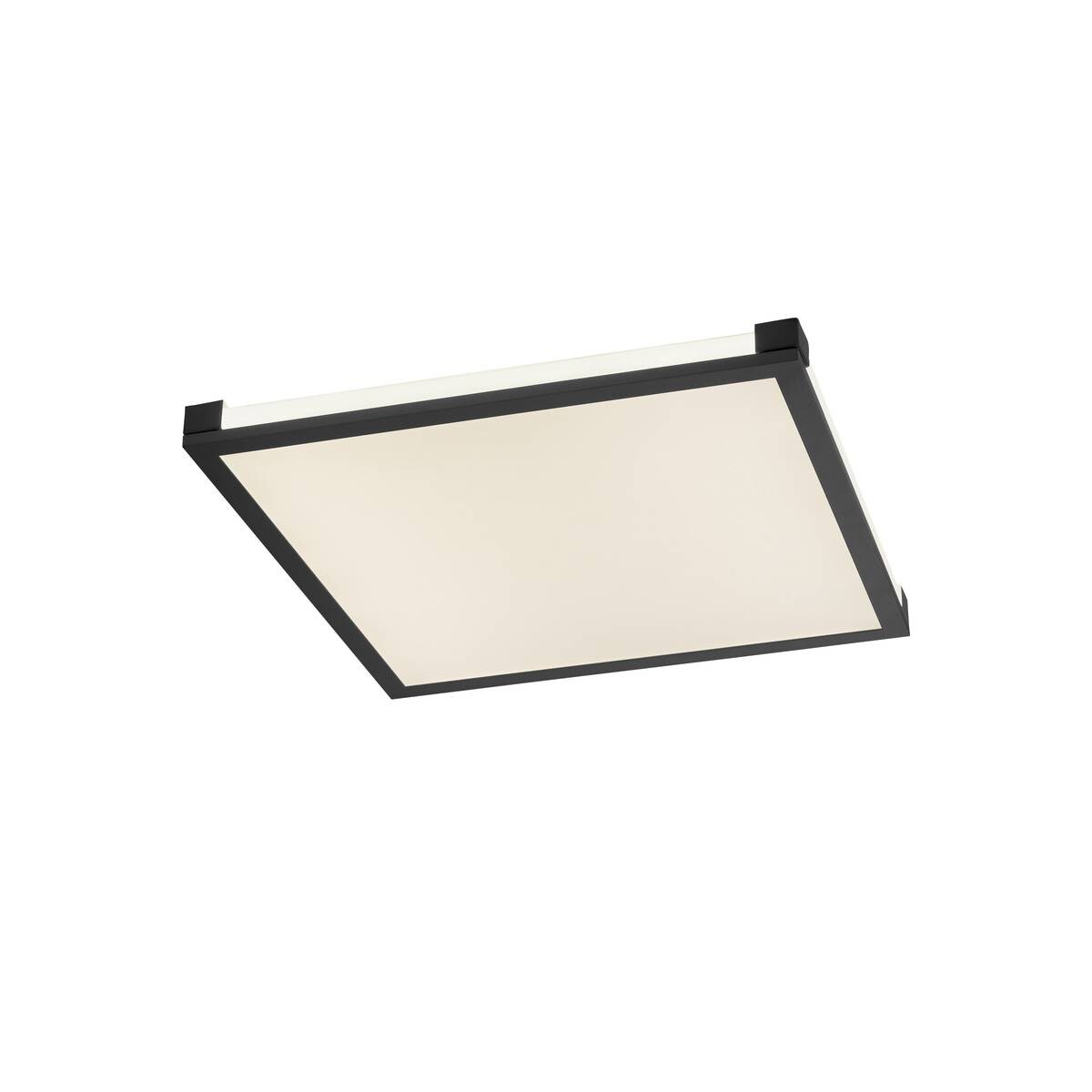 Just Light LED-Deckenleuchte MARIO 11621-18 schwarz weiß Kunststoff Metall B/H/T: ca. 45x7,1x45 cm 2 Brennstellen