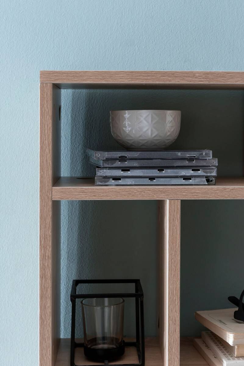 Wandregal Eiche Sonoma Nachbildung B/H/T: ca. 75x51x16 cm