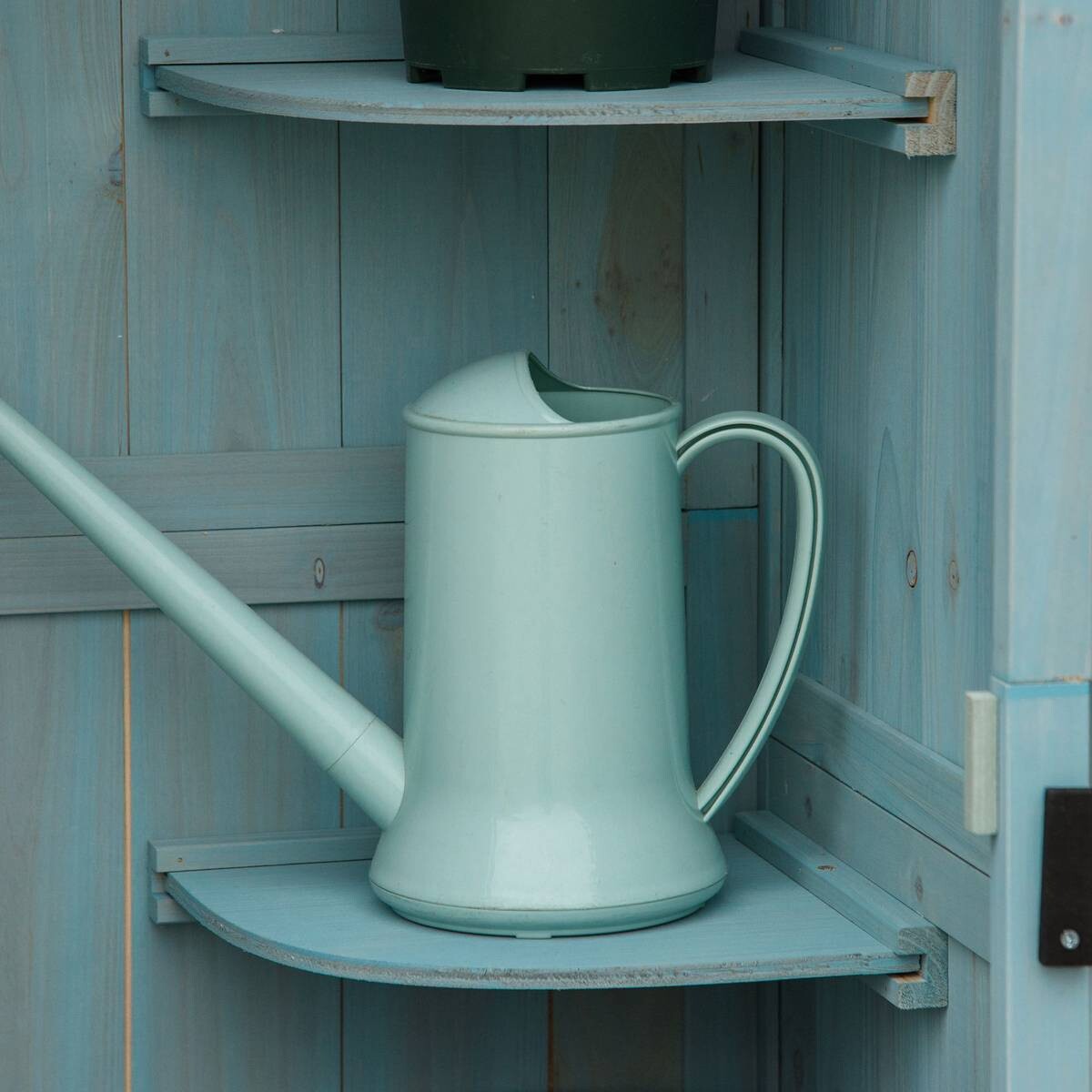 Outsunny Gartenhaus hellblau B/H/L: ca. 54x179x77 cm