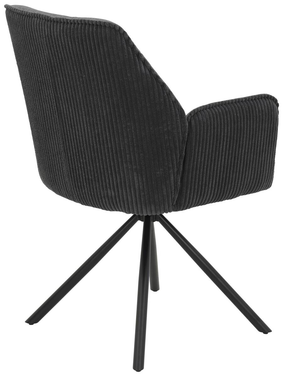 Armlehnstuhl Inge anthrazit Microfaser B/H/T: ca. 58x88x63 cm