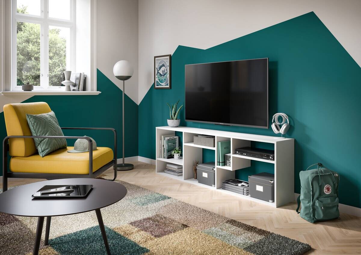 Regal Tommy weiß B/H/T: ca. 159x54x28 cm