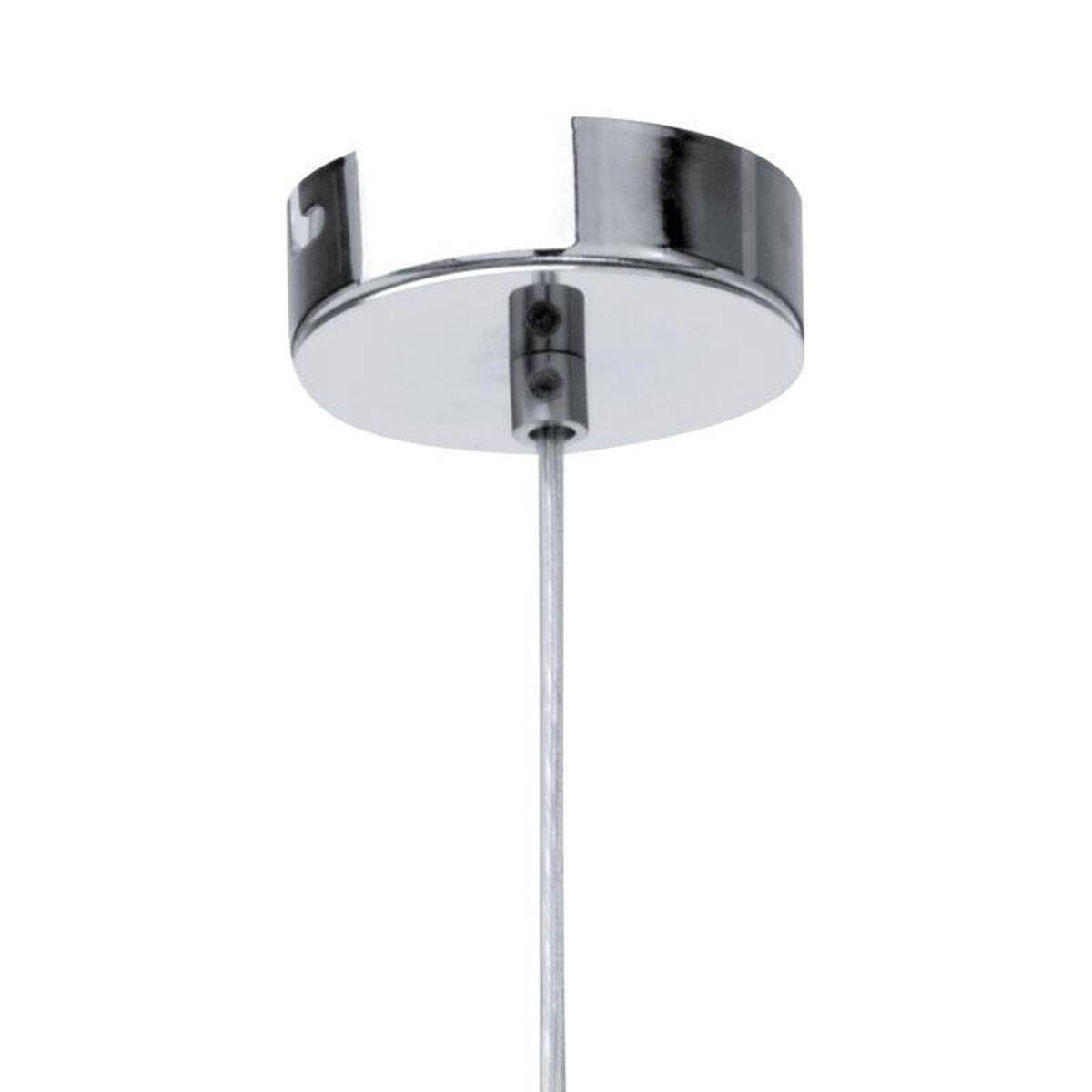 Eglo Pendelleuchte Donmington silber Glas Stahl B/H/L: ca. 15x110x15 cm E27 1 Brennstellen