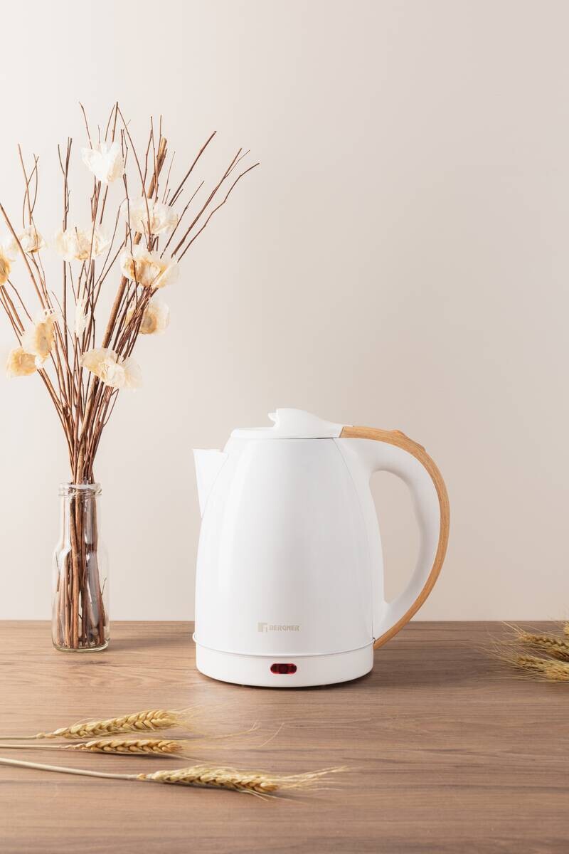 BERGNER Wasserkocher BG-50032-WH weiß Kunststoff B/H/L: ca. 21x16x20 cm ca. 1,8 l