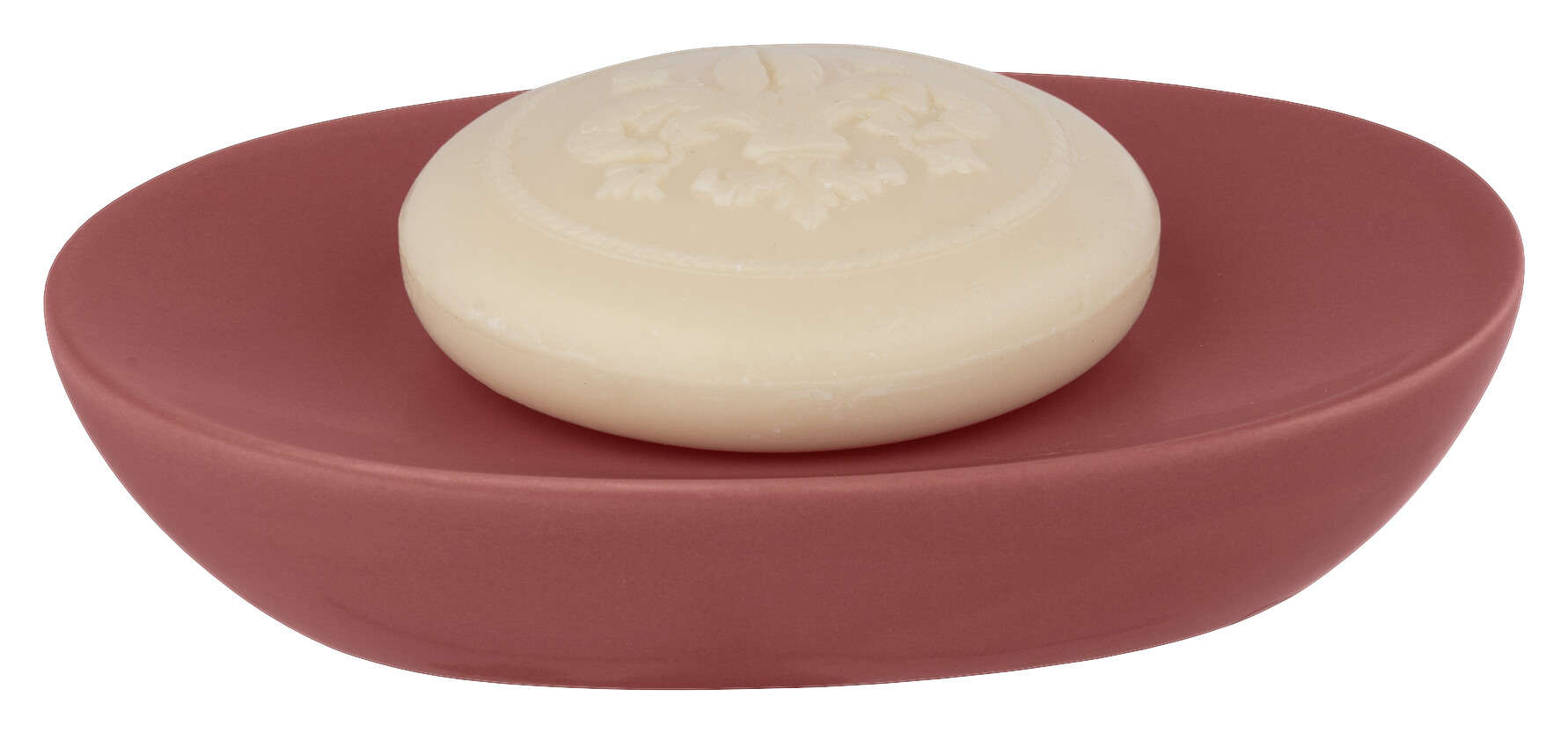 Allstar Seifenablage Olinda rot Keramik B/H/T: ca. 12x3x8,5 cm