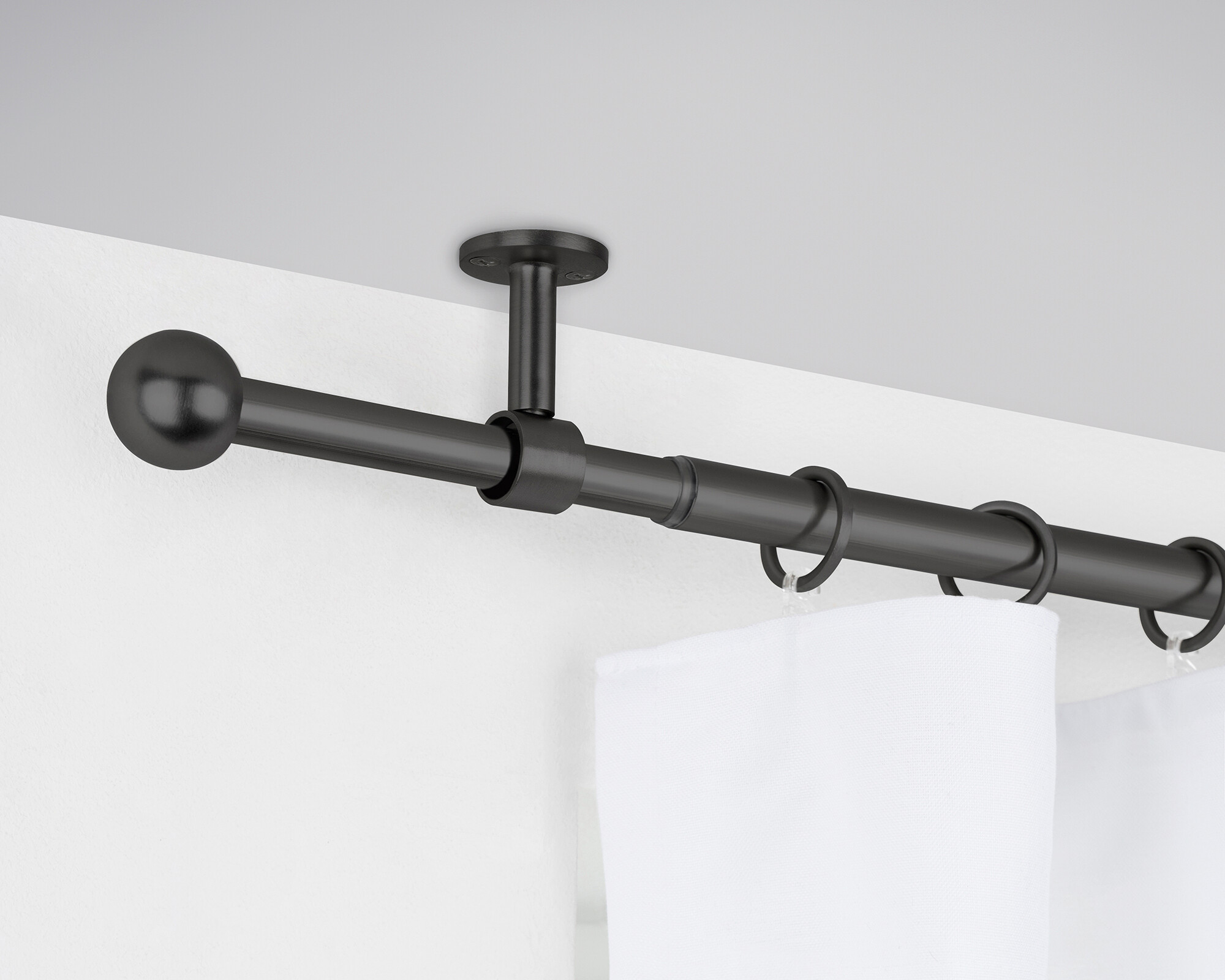 ondeco Stilgarnituren schwarz Metall L: ca. 210 cm ausziehbar von ca. 120 bis 210 cm 1.0 Läufe