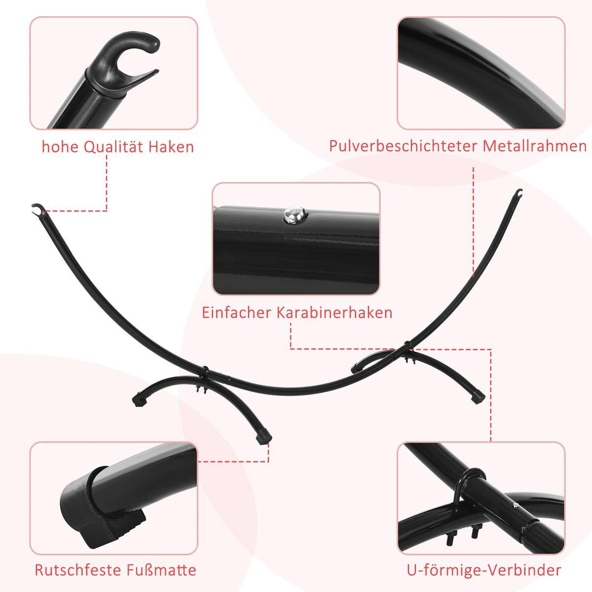 Outsunny Hängemattengestell aus Metall