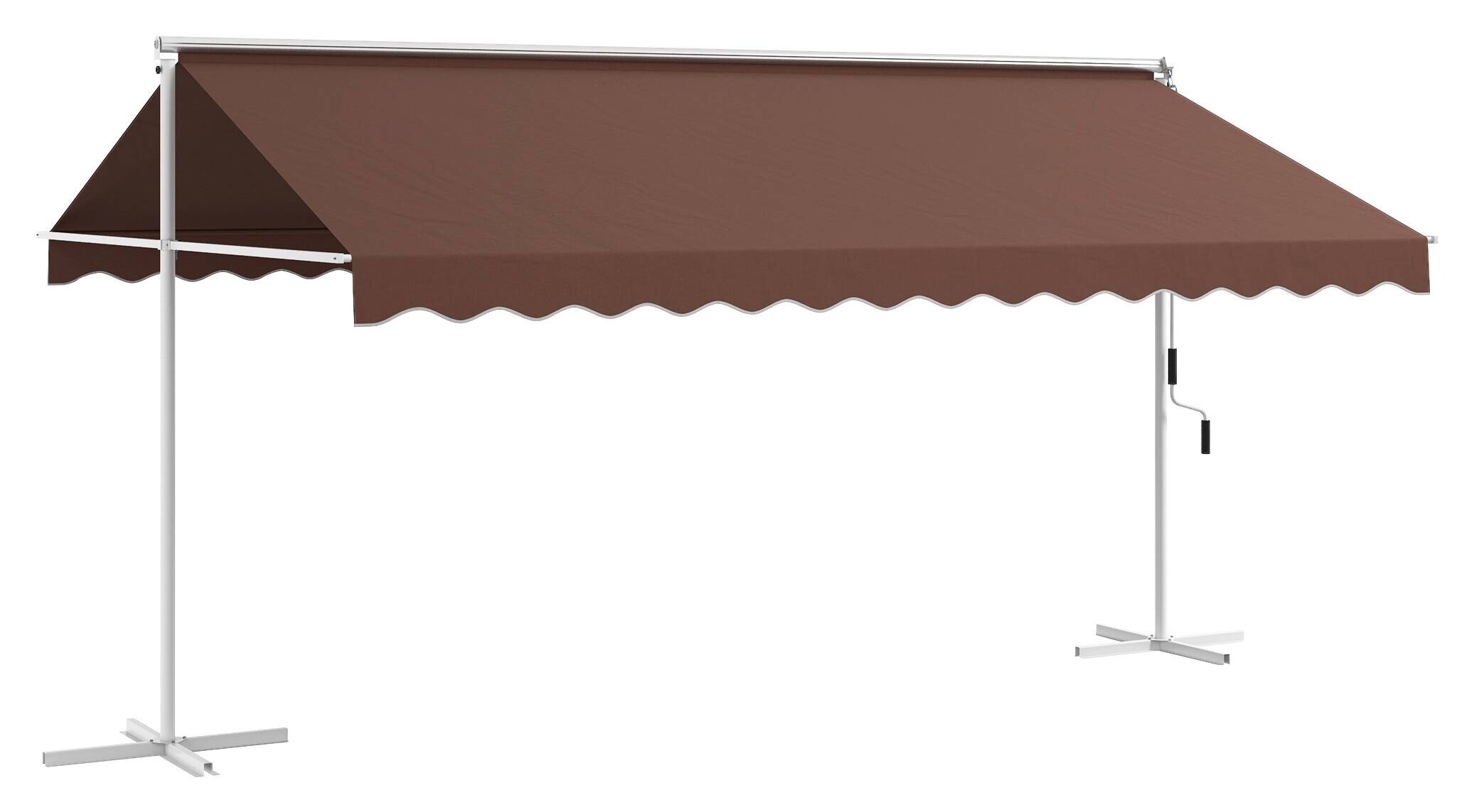 Outsunny Standmarkise kaffee B/H/L: ca. 340x255x450 cm