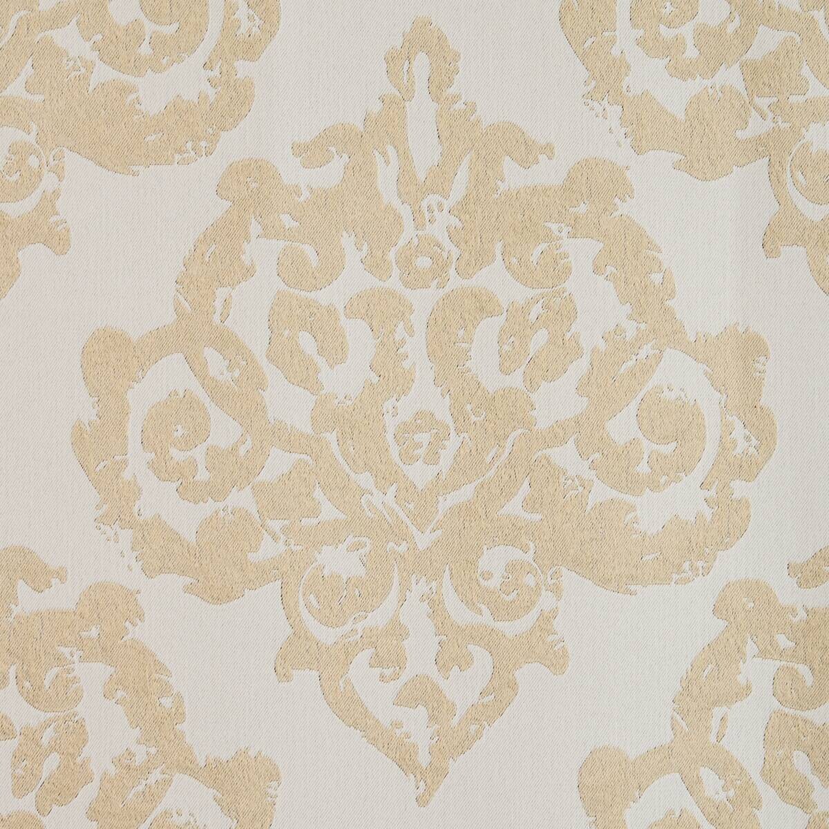 Verdunklungsvorhang Ornament champagner B/L: ca. 135x245 cm