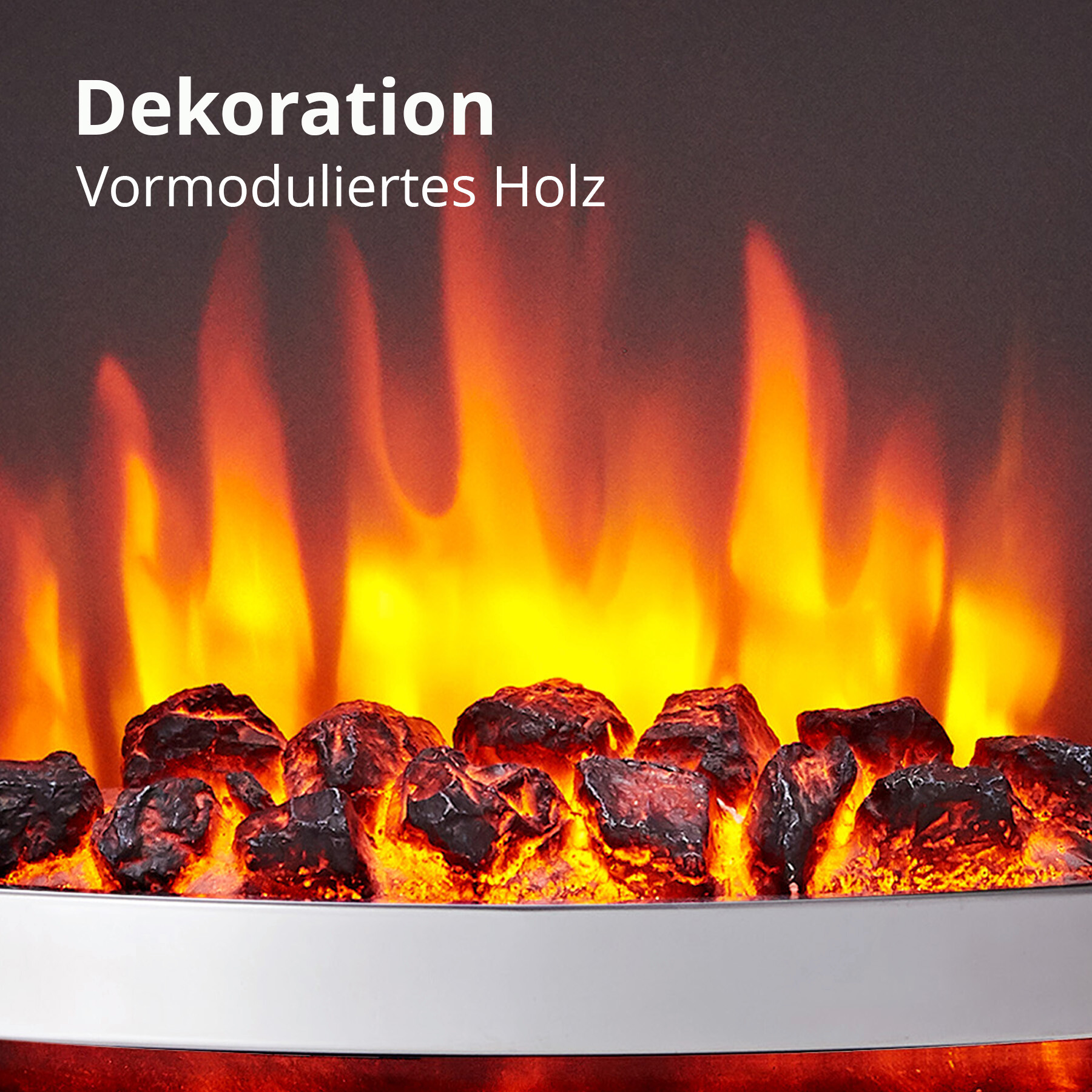 Balderia Einbaukamin Cosmo EF158B B/H/T: ca. 51x60,5x19,7 cm ca. 2000 W