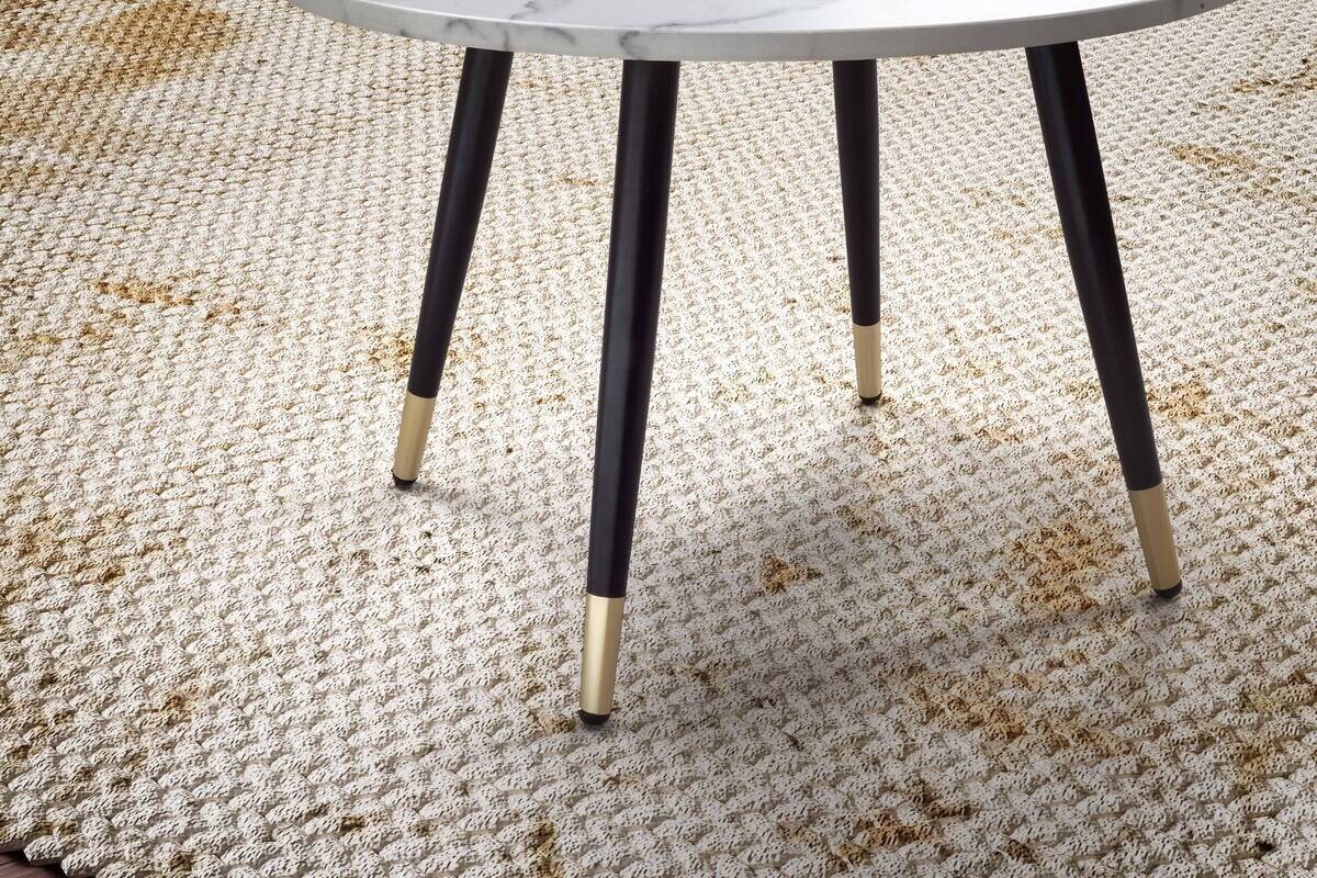 Wohnling Couchtisch weiß Marmor B/H/T: ca. 60x41x60 cm