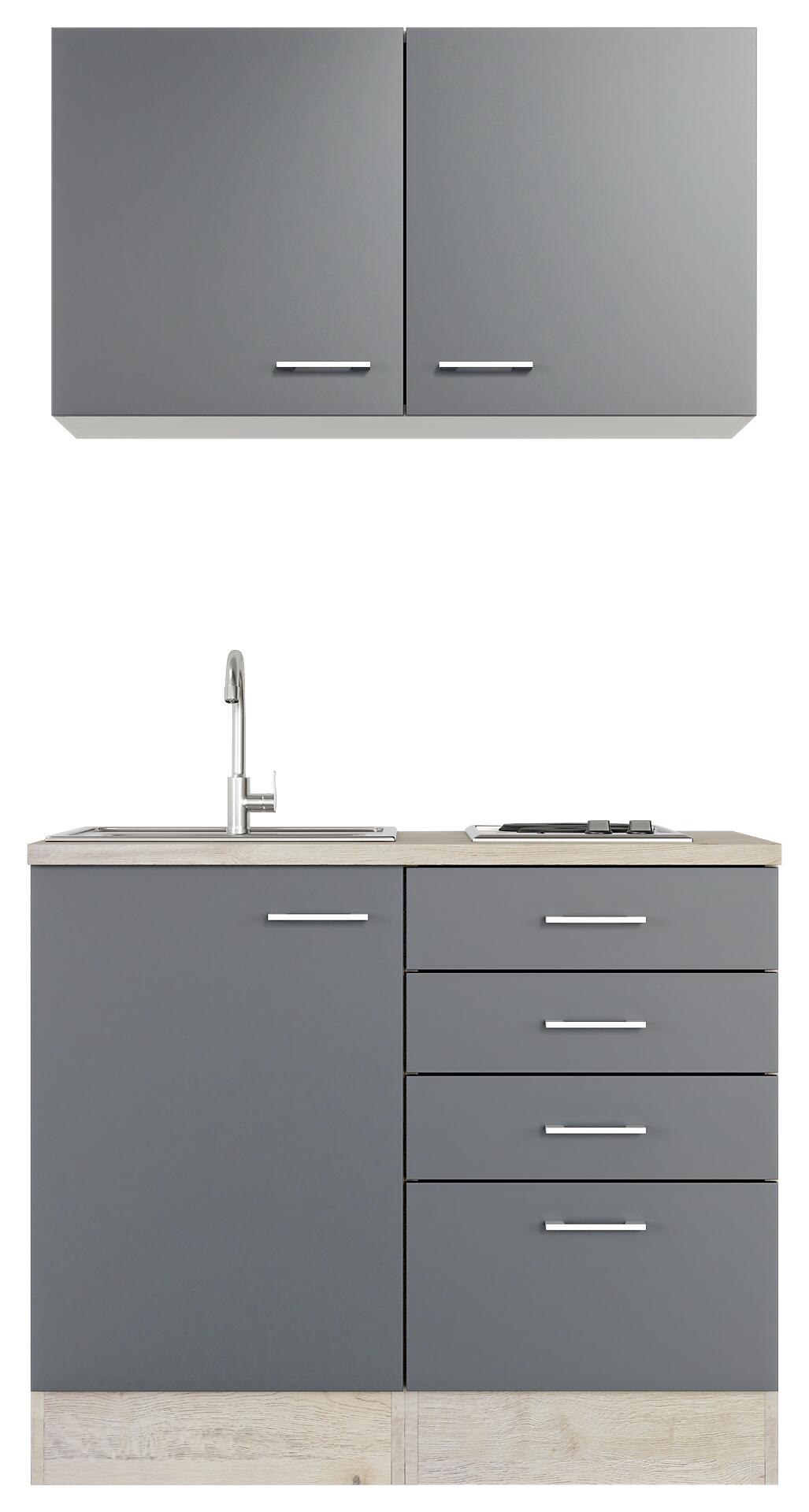 Flex-Well Küchenblock Morena Basalt matt B/H/T: ca. 100x200x60 cm Flex-Well Küchenblock Morena Basalt matt B/H/T: ca. 100x200x60 cm