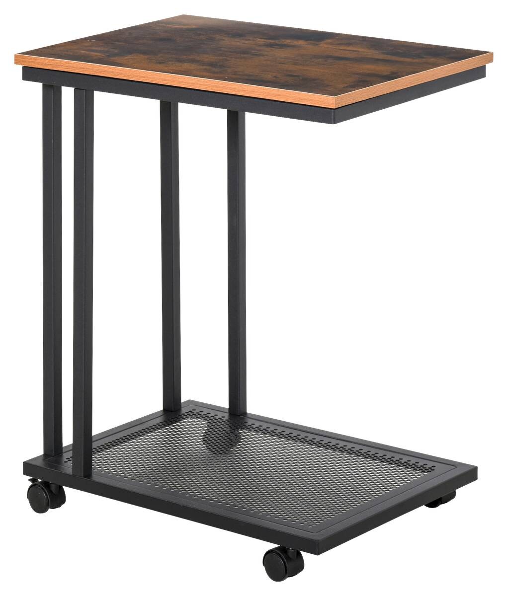 Beistelltisch 833-606 schwarz walnuss B/H/T: ca. 51x65x36 cm