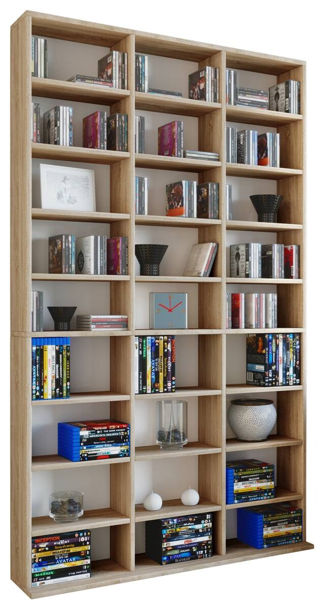 Regal Megosa Maxi Eiche Sonoma Nachbildung Holzwerkstoff B/H/T: ca. 102x183x23 cm