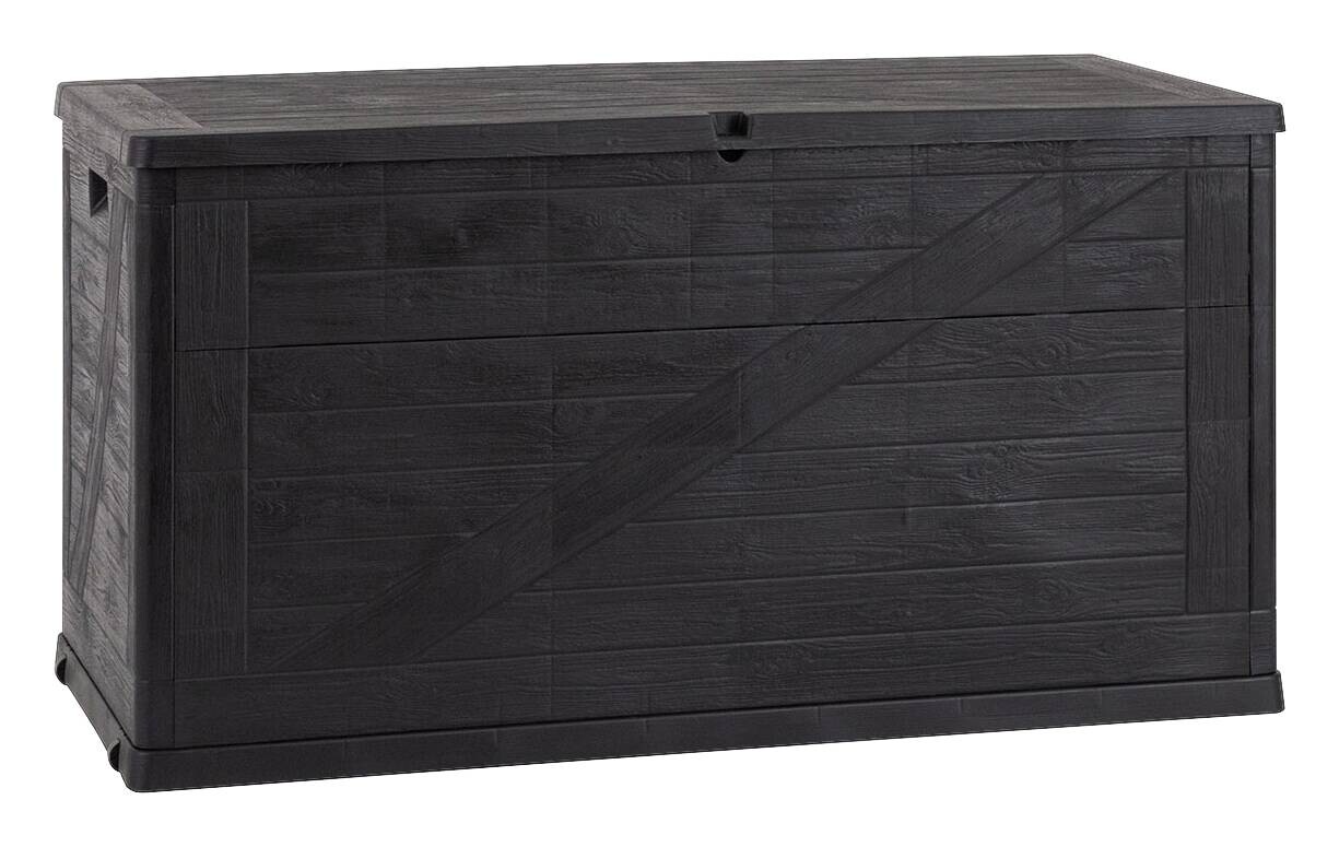 Toomax Aufbewahrungsbox Wood anthrazit Kunststoff B/H/L: ca. 63x56x120 cm