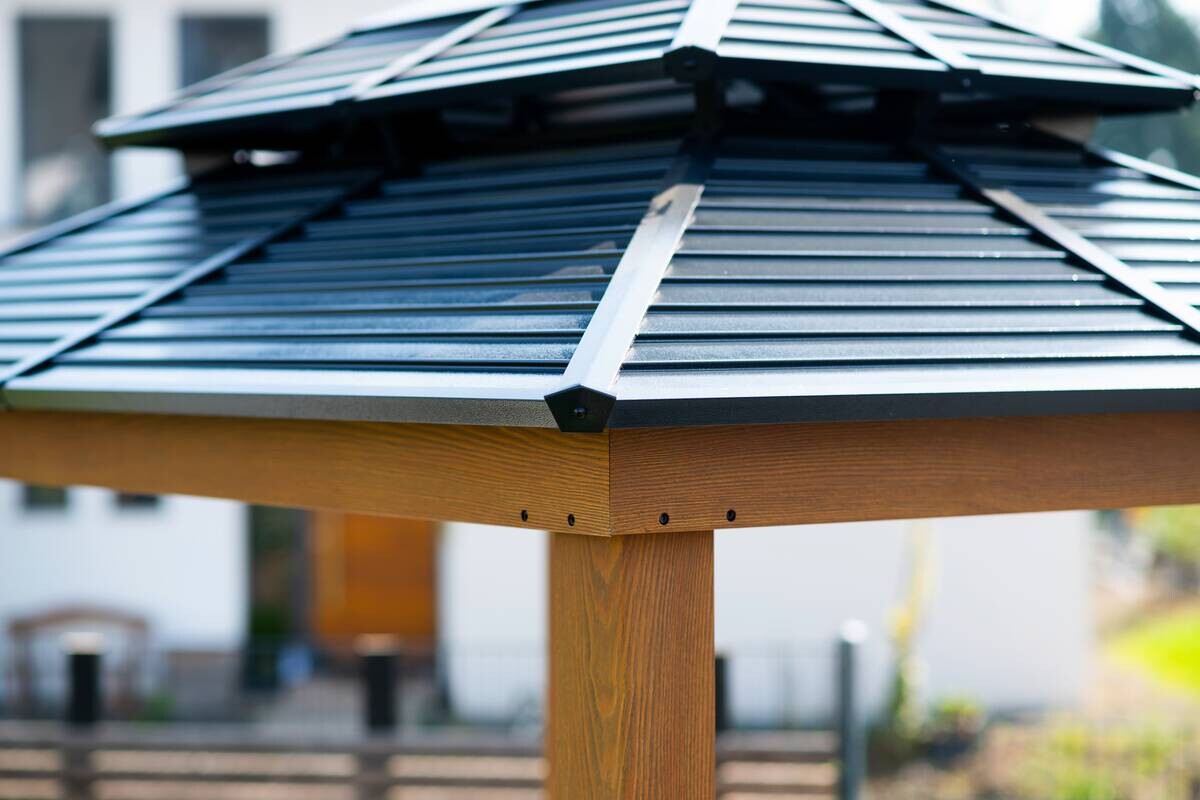 Sojag Pavillon Maui braun Aluminium B/H/L: ca. 178x278x243 cm