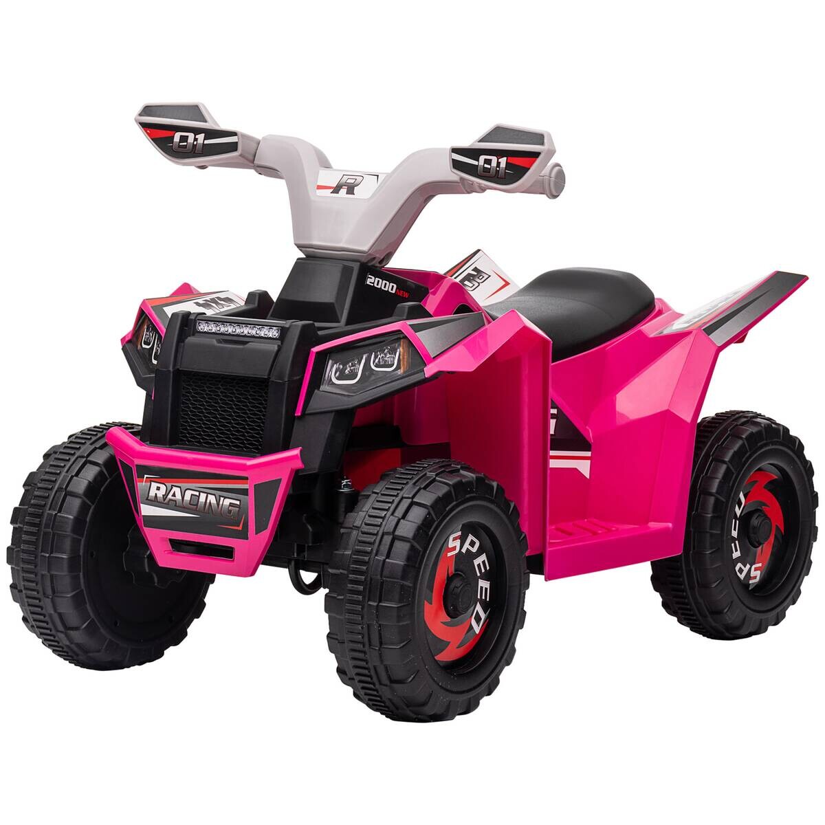 HOMCOM Elektroauto für Kinder rosa B/H/L: ca. 41,5x48,5x70 cm