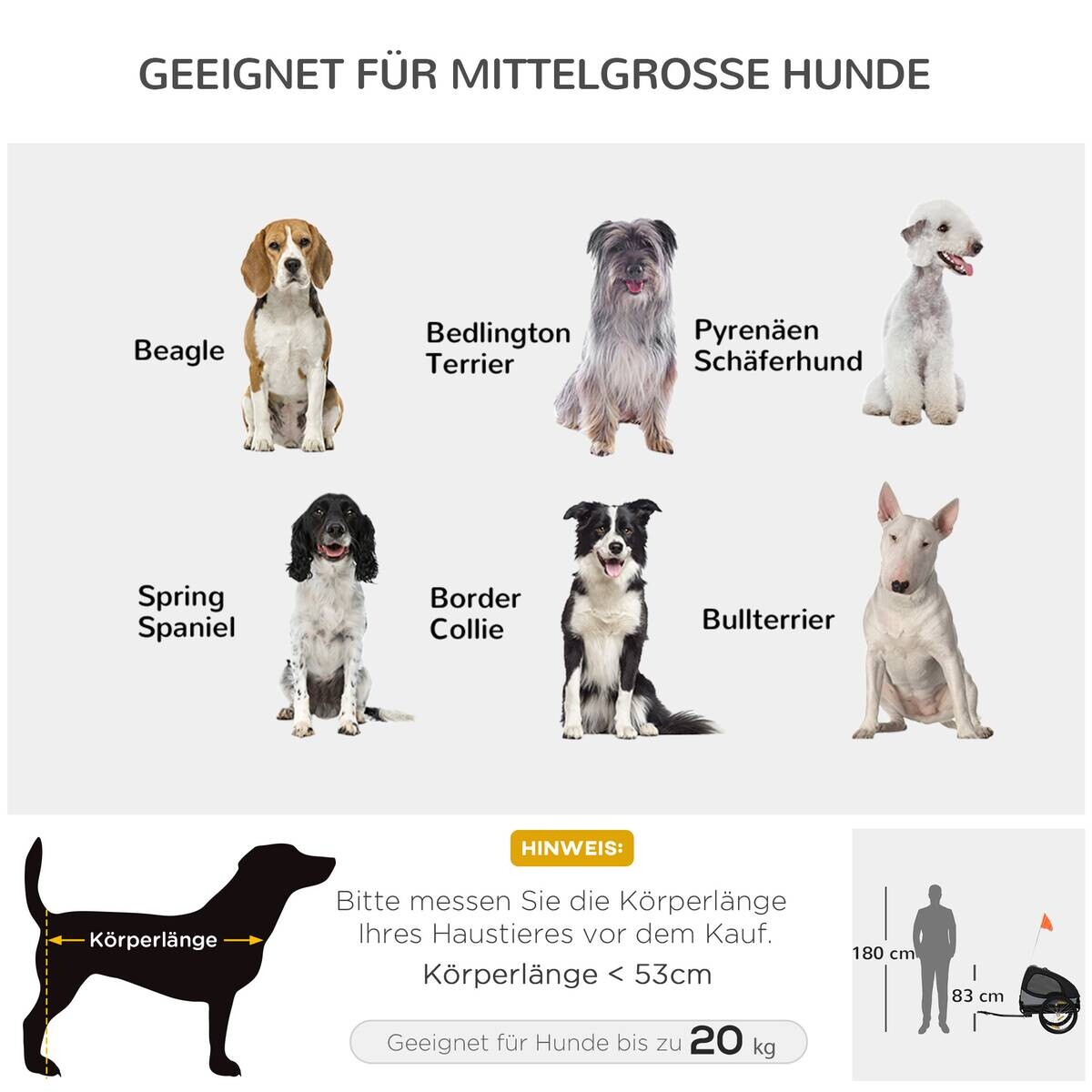 PawHut Hunde-Zubehör schwarz Edelstahl B/H/L: ca. 71x140x83 cm