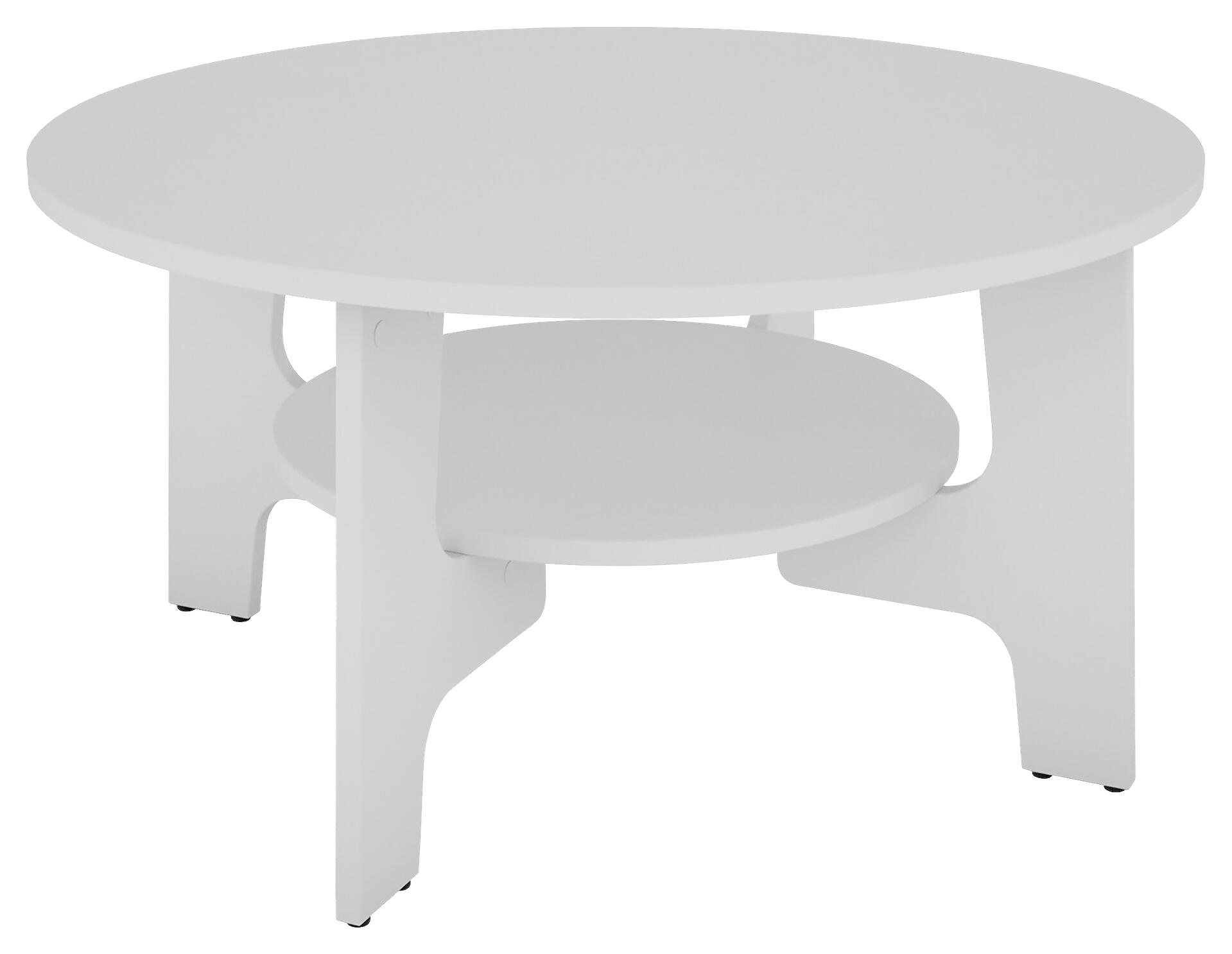 byLIVING Couchtisch JONNY weiß Holzwerkstoff