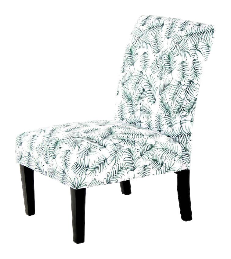 Stuhl Indira 100 weiß grün Microfaser Microfaser B/H/T: ca. 55x92x77 cm