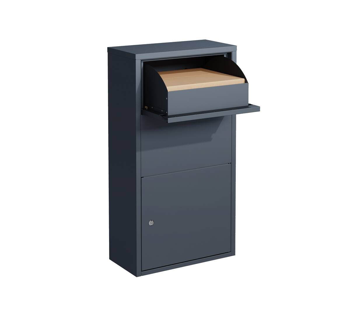 Westmann Briefkasten mit Paketbox Pollux anthrazit B/H/L: ca. 22x82x44 cm