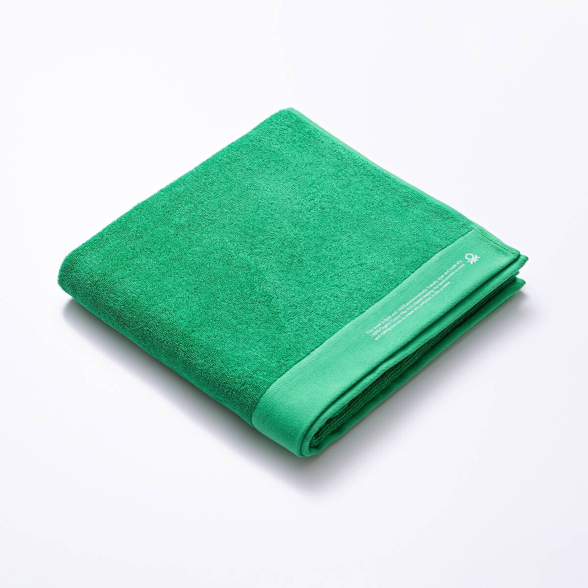 BENETTON Badetuch grün Baumwolle B/L: ca. 150x90 cm