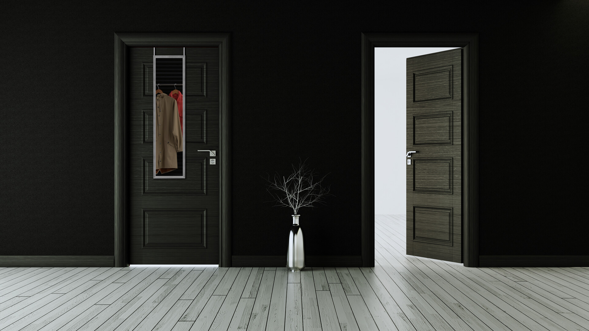 Türhängespiegel Bea silber Optik B/H: ca. 30x120 cm