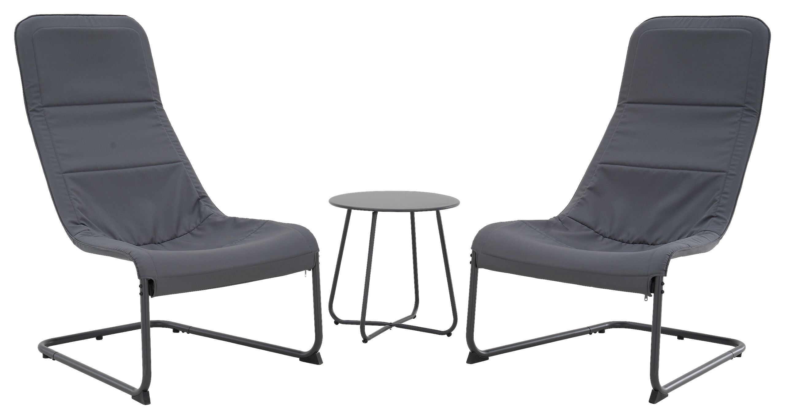 POCOline Balkonset Melfi anthrazit Polyester