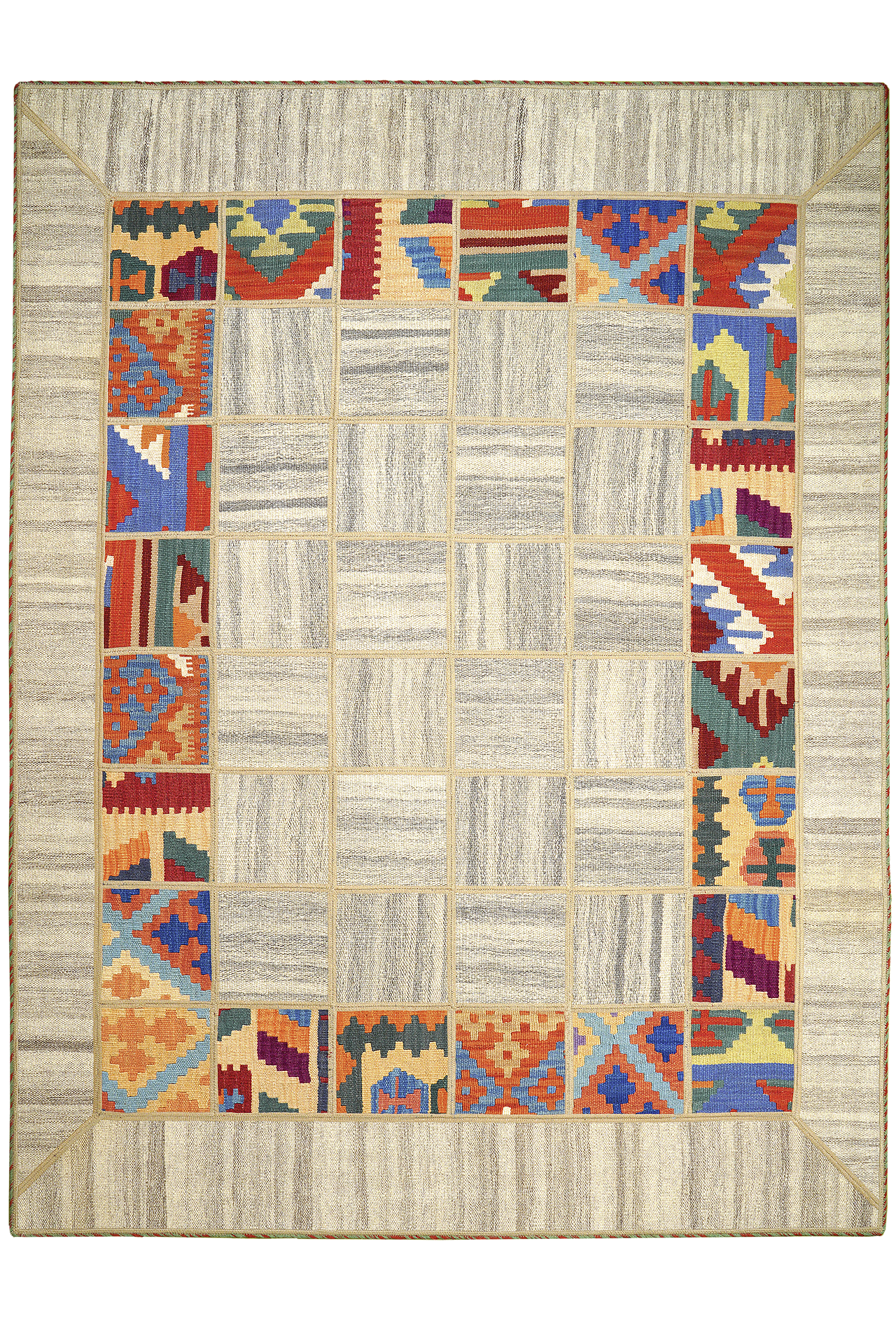 PersaTepp Teppich Kelim Tekkehdouz beige B/H/L: ca. 150x1x200 cm