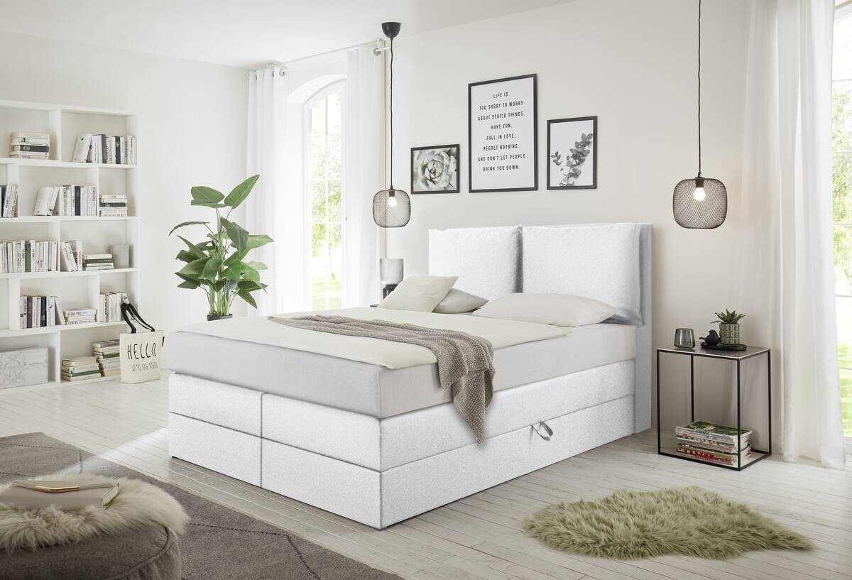 Boxspringbett Lissy weiß Liegefläche B/L: ca. 140x200 cm Boxspringbett Lissy weiß Liegefläche B/L: ca. 140x200 cm