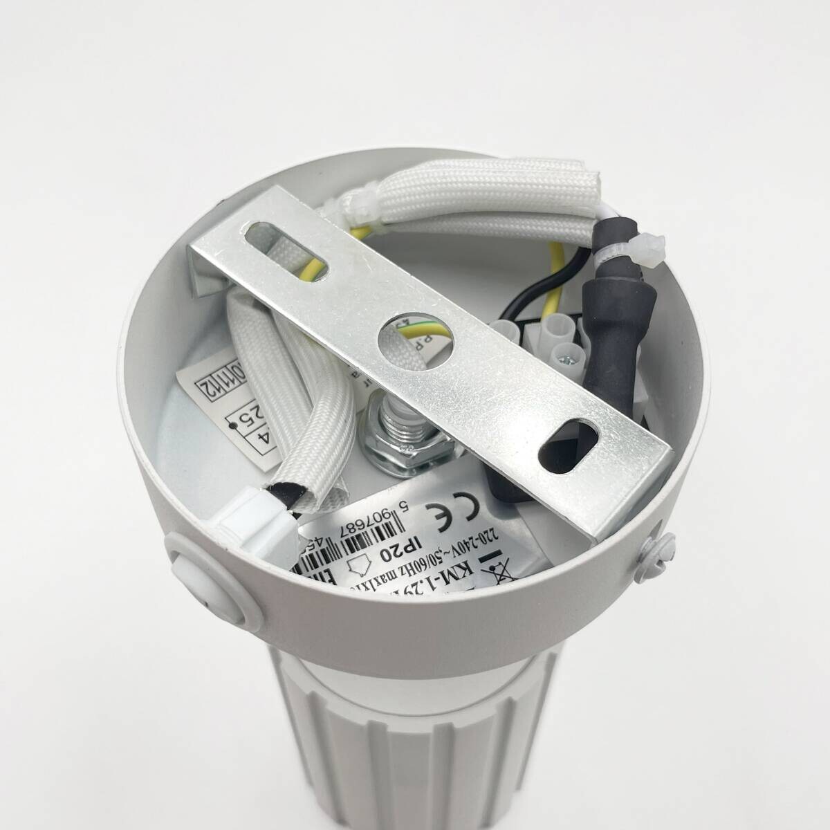 Lamkur Wandleuchte Prisma weiß Stahl B/H/L: ca. 8x16x8 cm GU10 1 Brennstellen