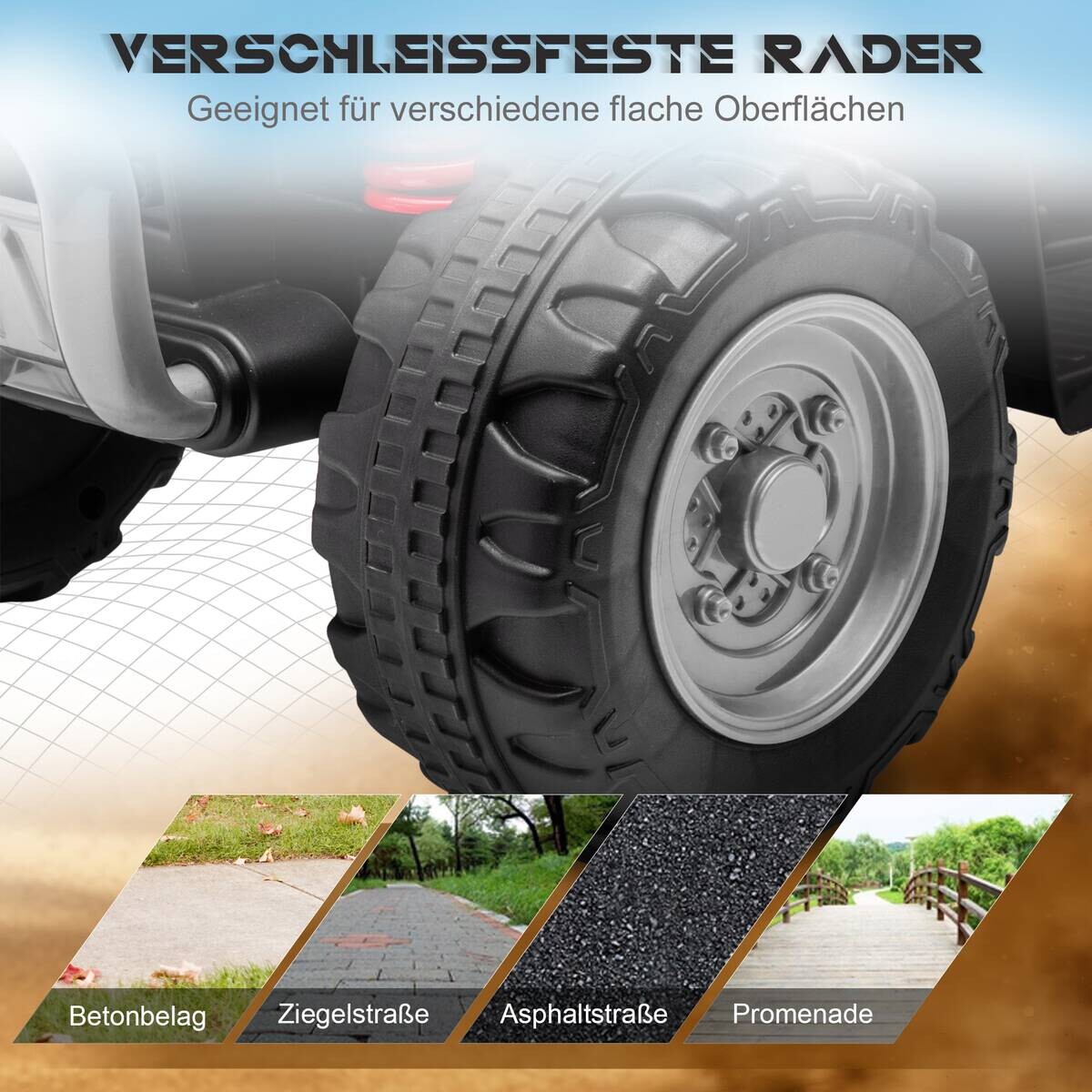 AIYAPLAY Kinderauto schwarz B/H/L: ca. 38,5x65,5x43,5 cm