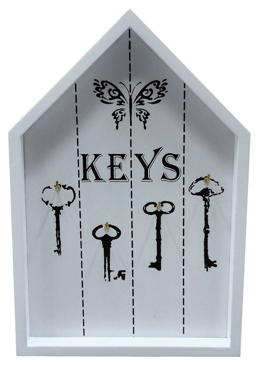 Schlüsselkasten Eva weiß B/H/T: ca. 16x24x2 cm