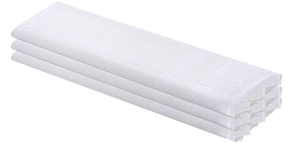 Scheibengardinen-Meterware weiß H: ca. 60 cm