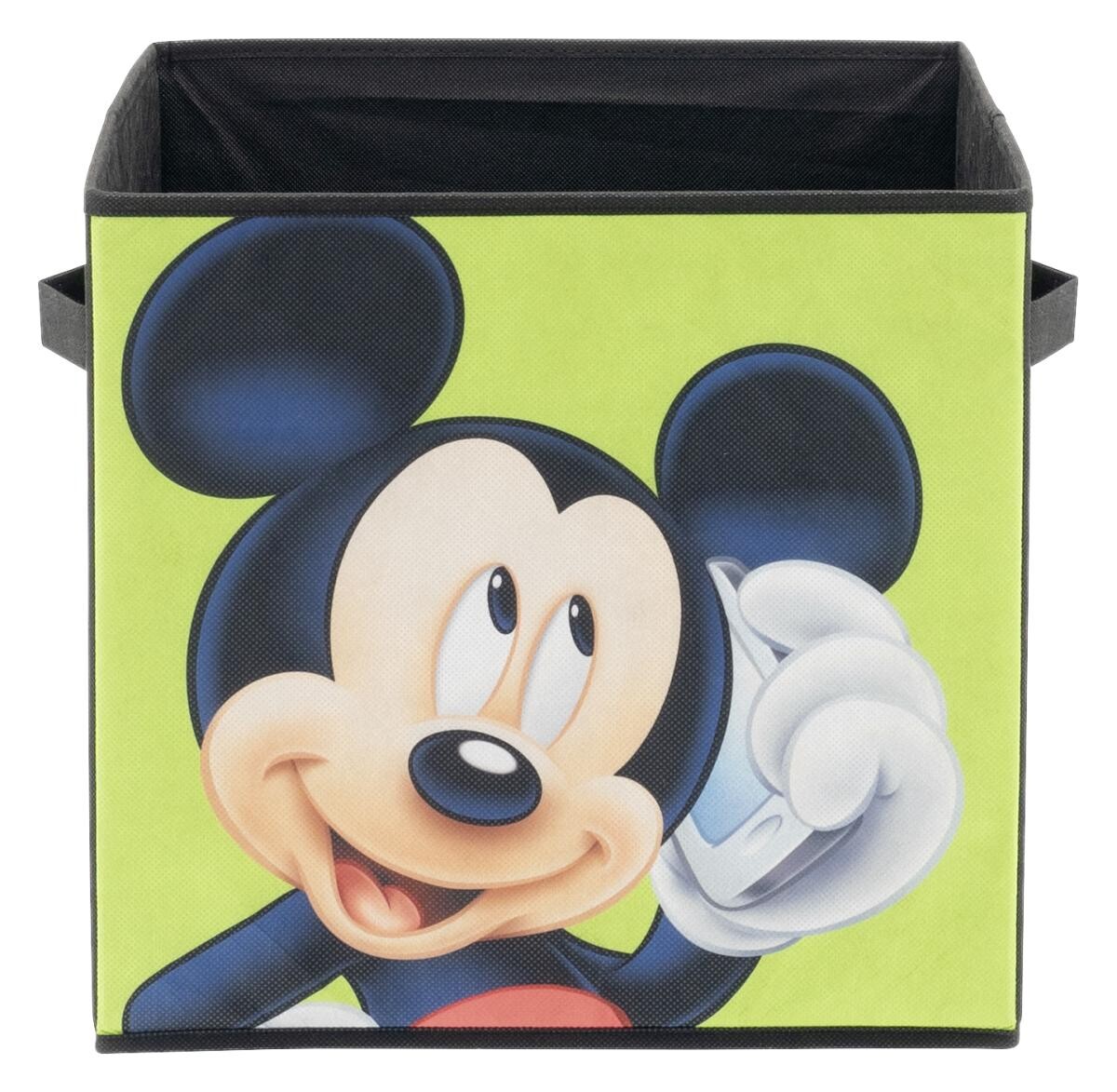 Stoffbox Mickey/Minnie schwarz B/H/T: ca. 32x32x32 cm