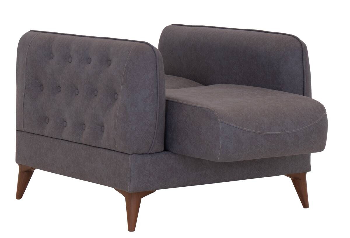 Sofa 3-2-1 Mislina blaugrau Microfaser