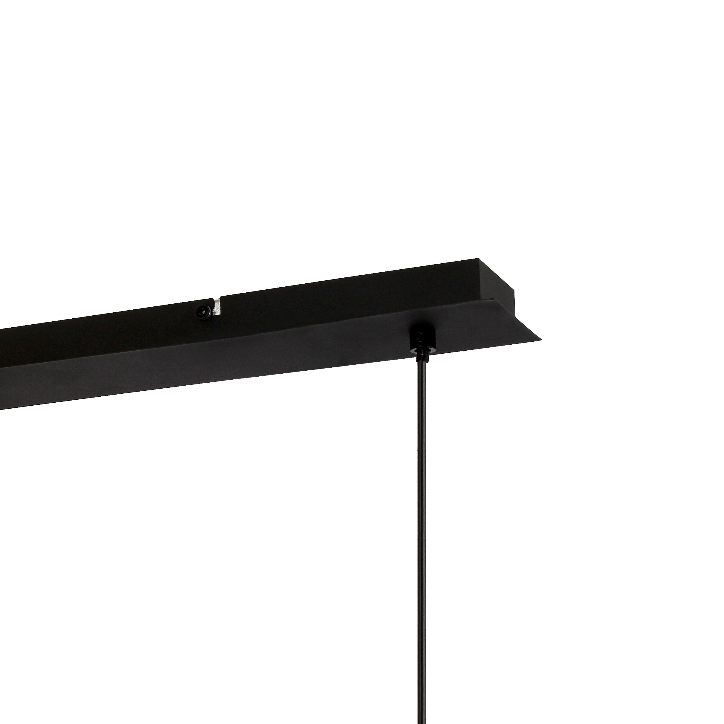 POCOline Pendelleuchte Carta schwarz natur Metall Papier B/H/L: ca. 12x120x64 cm E27 3 Brennstellen