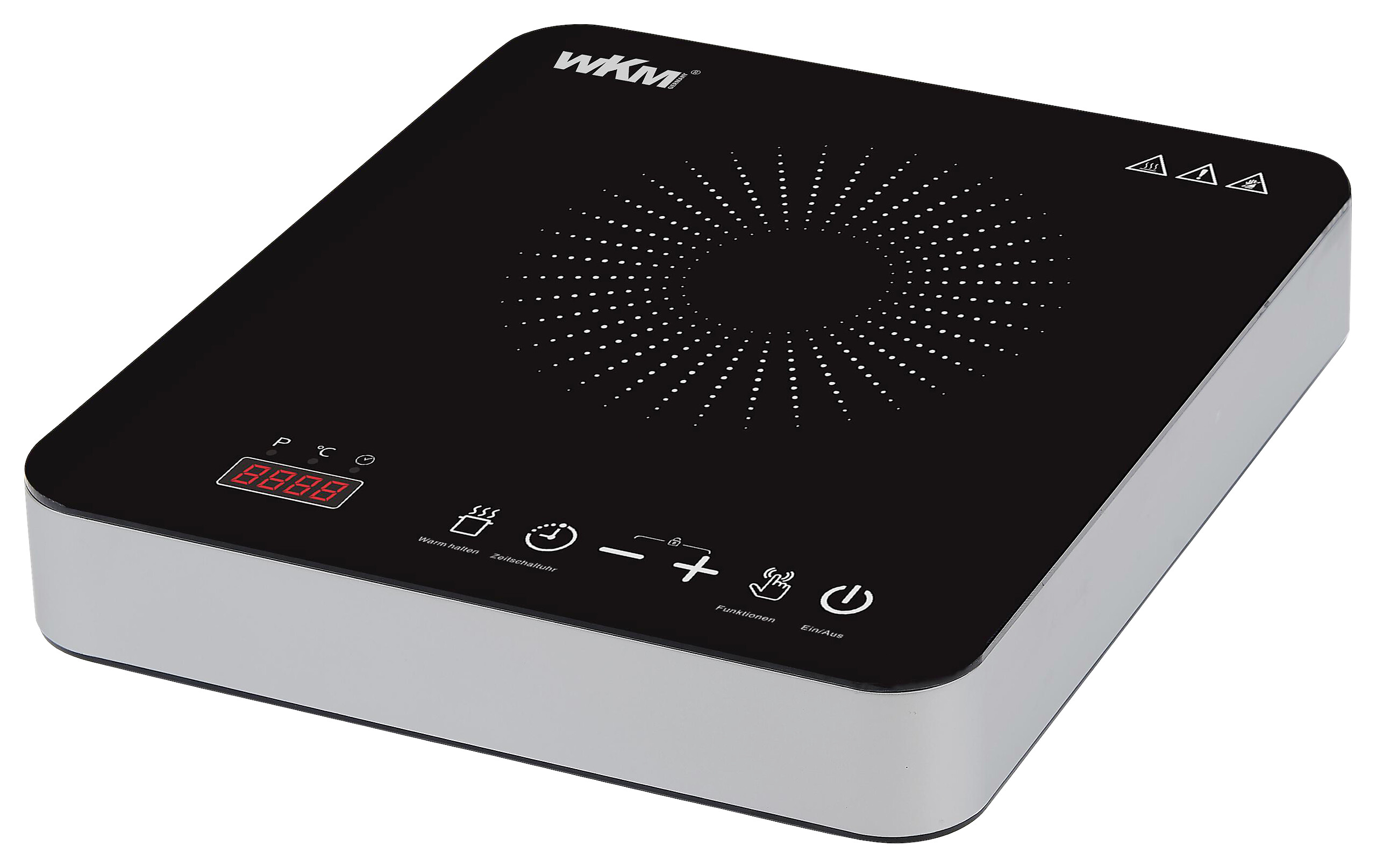 Induktions-Kochplatte SIC-2000.3 schwarz Kunststoff B/H/L: ca. 27x6,5x31 cm