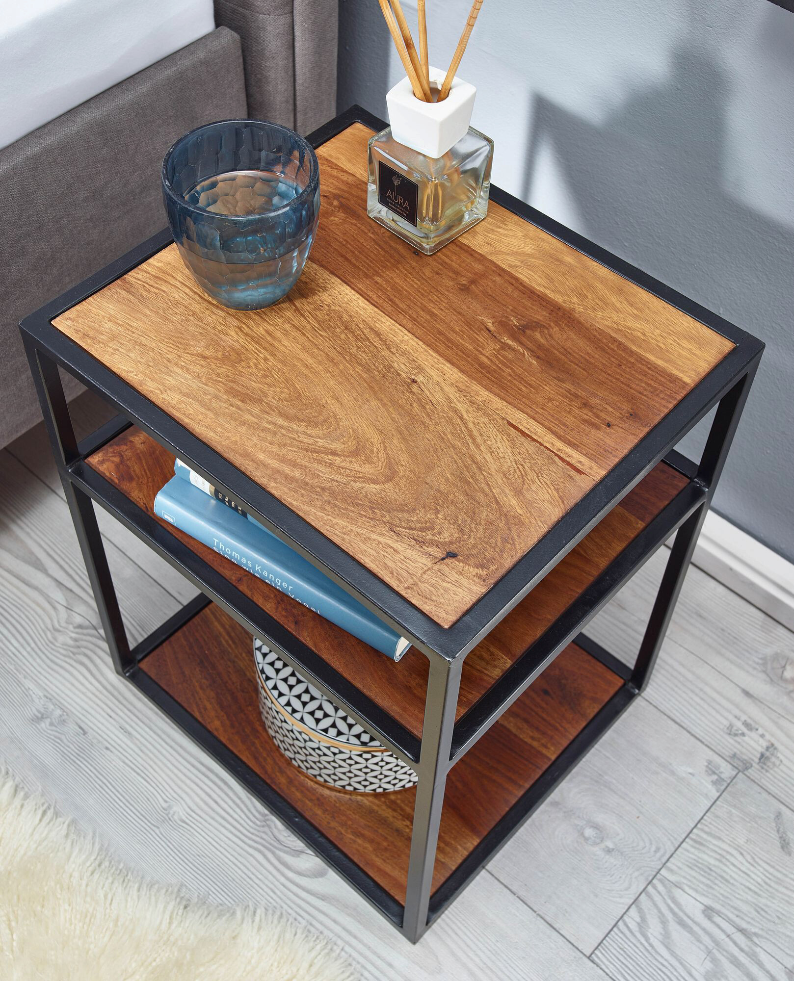 Nachtkonsole braun B/H/T: ca. 35x50x40 cm