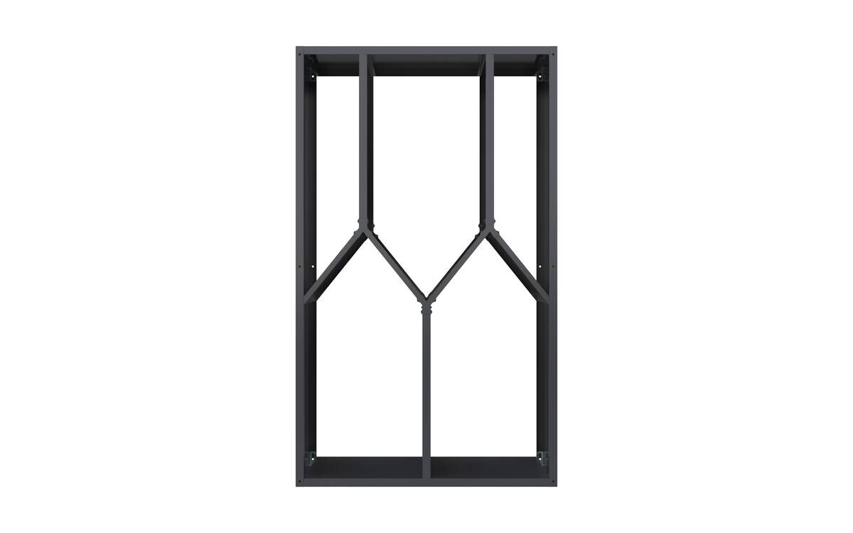 Westmann Kaminholzregal Castra anthrazit B/H/L: ca. 95x160x50 cm